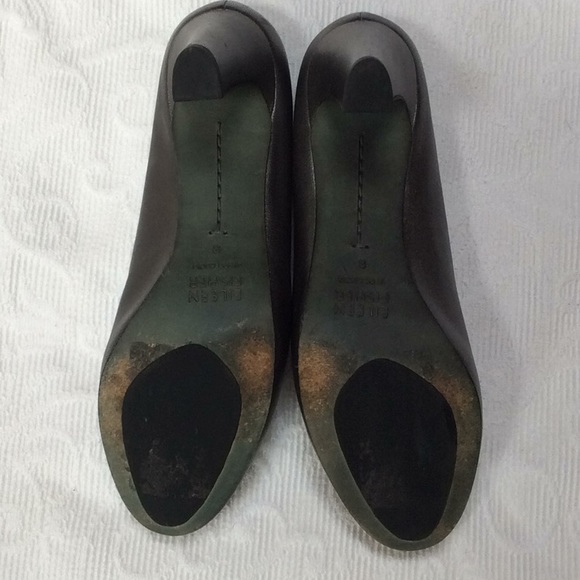 Eileen Fisher Pure II Metallic Leather Pumps 8 👠 - Picture 4 of 8